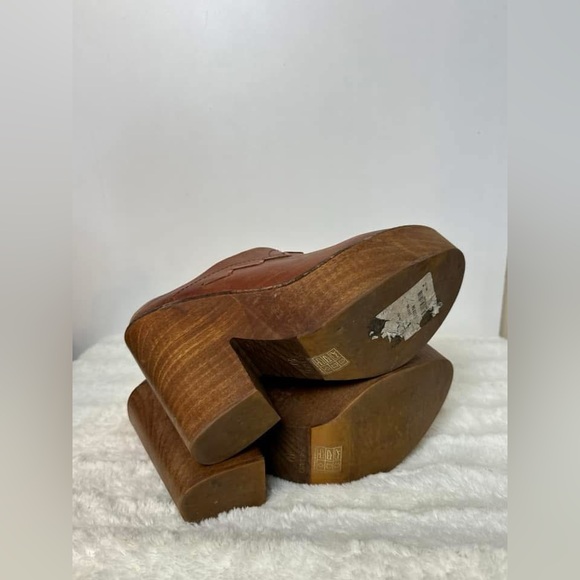 Free People Chestnut Leather Clogs - Picture 3 of 5